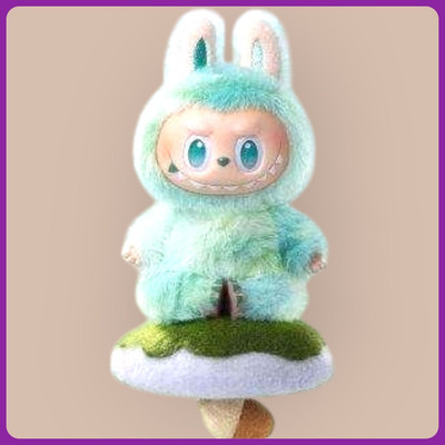 SPRING JUMP Green Labubu DollDOLL B-114 Key Chain