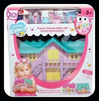 MGT CREATION A-Funny House Play Set-Doll House Set(Multicolor)