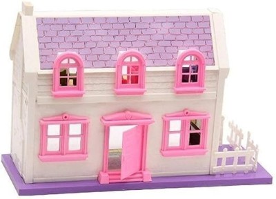 Umang Enterprise CUTE DOLL HOUSE 34 PCS(Blue, Purple, Pink)