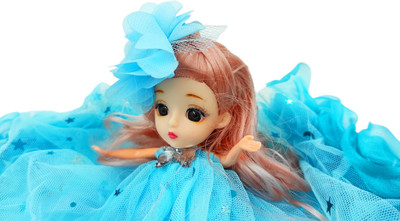 Johnnie Boy Beautiful Doll with Blonde hairs, movable body and attached Keyring| Key Chain