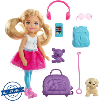 BARBIE Chelsea Doll & Travel Fun(Multicolor)