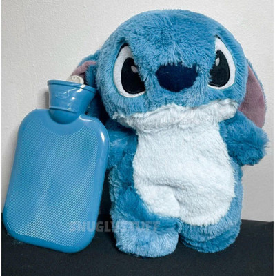 snuglystuff Latest Cozy Stitch Teddy with Hot Water Bag, Perfect for Relaxation  - 30 cm(Blue)