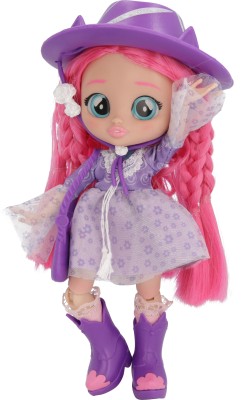 IMC Cry Babies BFF Katie Fashion Doll with 9+ Surprises, 7.8 Inch Doll(Pink)