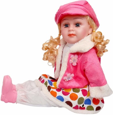 ROZZBY Soft Good Looking Baby Doll Talking Poem Singing & Laughing(Multicolor)