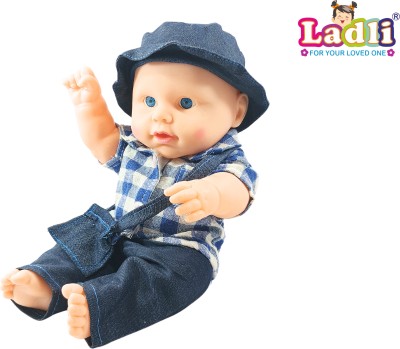 Ladli Small Kids Doll |Real Baby Toy Doll Like Real Baby | Natural Brown Color(Multicolor)