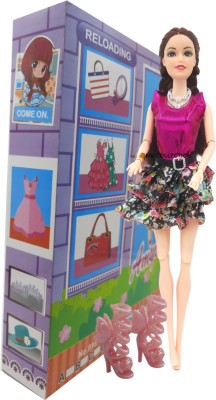 CTC CREATION Charm Fashion Doll Set for Girls with Beautiful Dresses(Multicolor)