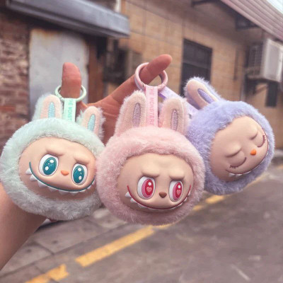 ARTECO Labubu face Soft Stuffed Doll Toy Keyring for Girls, Kids & Bags Key Chain