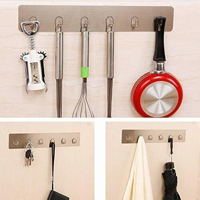 eshopy 6 In ! Hook Hook Rail 6(Pack of 1)