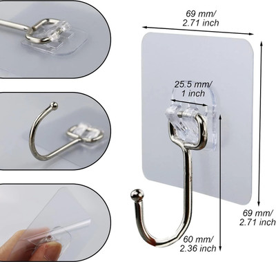 WebDealz Hook 10(Pack of 1)