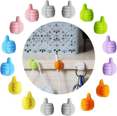 kayru Thumb Holder Hooks for Hanging Stick-on Hook for Wall Hangers Hook 30(Pack of 30)