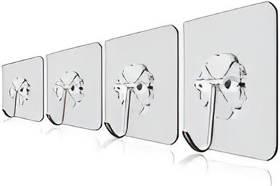 DEVOTION Pack of 8 Self-Adhesive Hook for Wall,Door,Bathroom,Kitchen,Cabinet Pinx8.98 Door Hanger