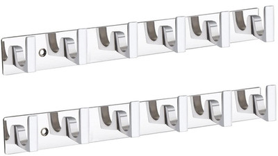 APERSON 6 Pin Wall Mounted Wall Hook,Door Hooks Rail for Hanging Key/ (Pack of 2) Door Hanger