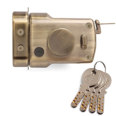 Godrej Locks Brass Glossy Deadbolts(Gold)