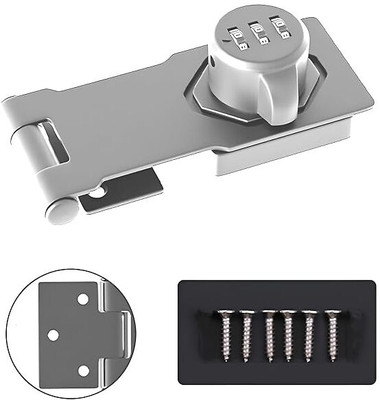 KERFORA Zinc Alloy Glossy Smart Lock(Silver)