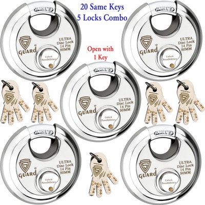 S-Guard Stainless Steel Glossy Deadbolts(Silver, Gold)