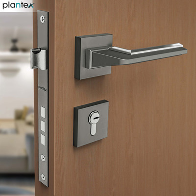 Plantex Zinc Alloy Matte Handlesets(Grey)