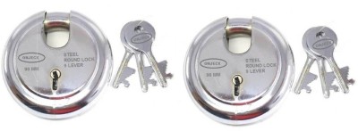 OJASS Steel Glossy Door levers(Silver)