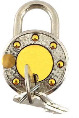 B K Jagan and Co Iron Polished Smart Lock(Multicolor)