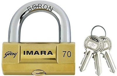 Godrej Imara Padlock U Lock(Gold)