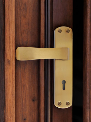 Apex Mortice lock Iron Glossy Handlesets(Gold)