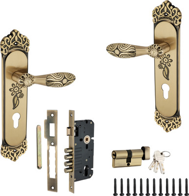 Kunal Gold Brass Glossy Handlesets(Multicolor)