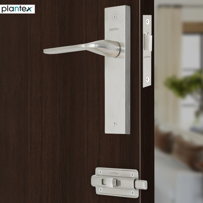 Plantex Brass, Zinc Alloy Matte Handlesets(Silver)