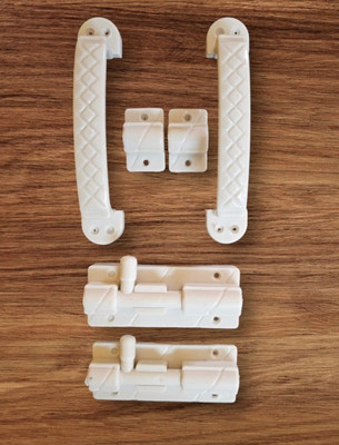 Tintoo Plastic Polished Door levers(White)