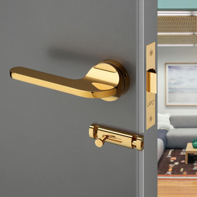 LAPO Zinc Alloy Matte Handlesets(Gold)
