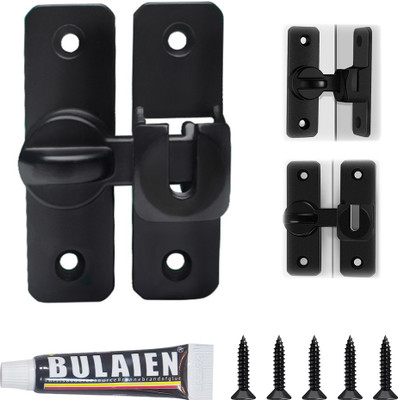 Verilux Zinc Alloy Matte Door levers(Black)