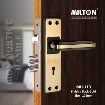 MILTON Iron Glossy Handlesets(Black, Gold)