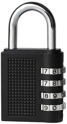 MAHADEV Steel Polished Smart Lock(Black)