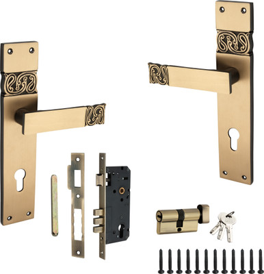 Kunal Gold Brass Matte Handlesets(Multicolor)