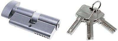 Volo Zinc Alloy Matte Door levers(Silver)