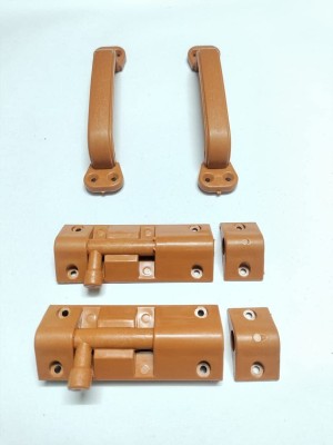 Tintoo Plastic Matte Door levers(Brown)