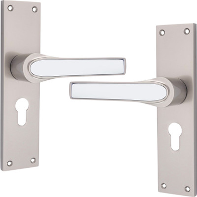 Fabbro Plus Zinc Alloy Glossy Handlesets(Silver)