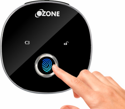 OZONE Zinc Alloy Metallic Electronic locks(Black)