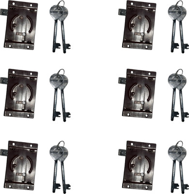 RINTL Iron Polished Smart Lock(Brown, Silver)