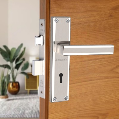 AMPEX Brass, Steel Glossy Door levers(Steel)