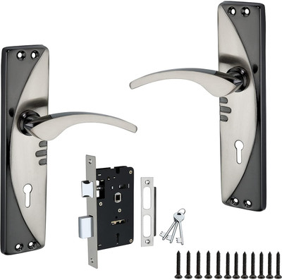 House Bourne Iron Glossy Handlesets(Black, Silver)