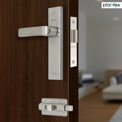 Plantex Brass, Zinc Alloy Matte Handlesets(Silver)