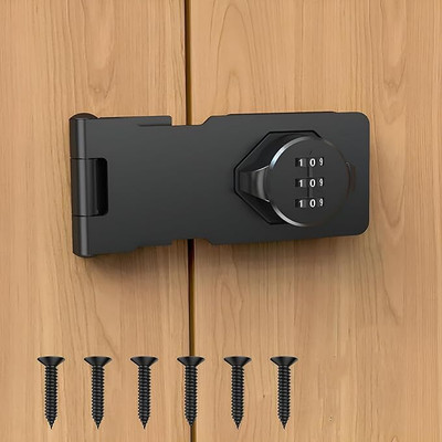 KERFORA Zinc Alloy Glossy Smart Lock(Black)