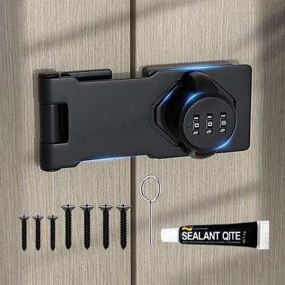 Milixir Stainless Steel Polished Smart Lock(Black)