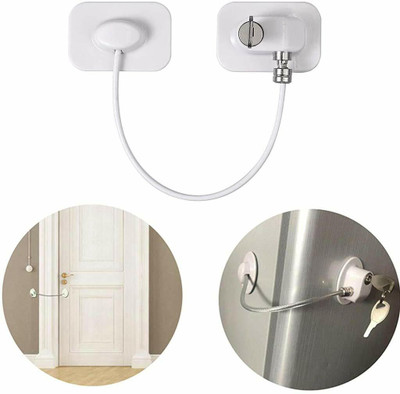 PALAY 1Pcs Strong Adhesive Cabinet Lock for Baby Child Safety Device(White)