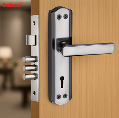 Indora Steel Glossy Handlesets(Silver, Black)
