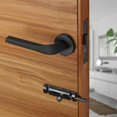 LAPO Zinc Alloy, Brass Matte Handlesets(Black)