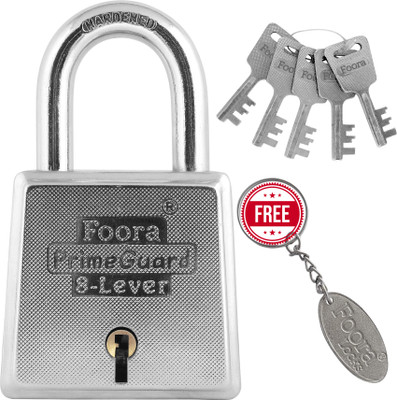 Foora Iron, Zinc Alloy Glossy Door levers(Silver)
