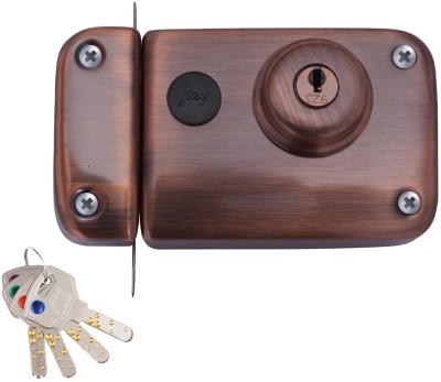 Godrej Zinc Alloy Polished Deadbolts(Brown)