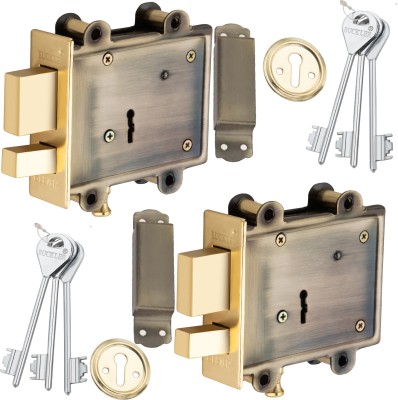 BUCKLER Iron, Steel Glossy Deadbolts(Gold, Black)