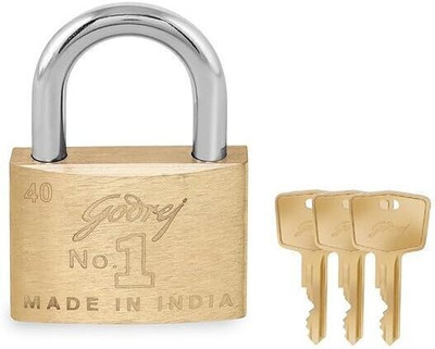 Godrej Locks Godrej No. 1 padlock U Lock(Brown)