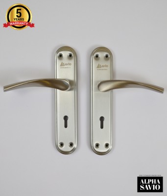 ALPHA SAVIO Stainless Steel Metallic Door levers(Steel)